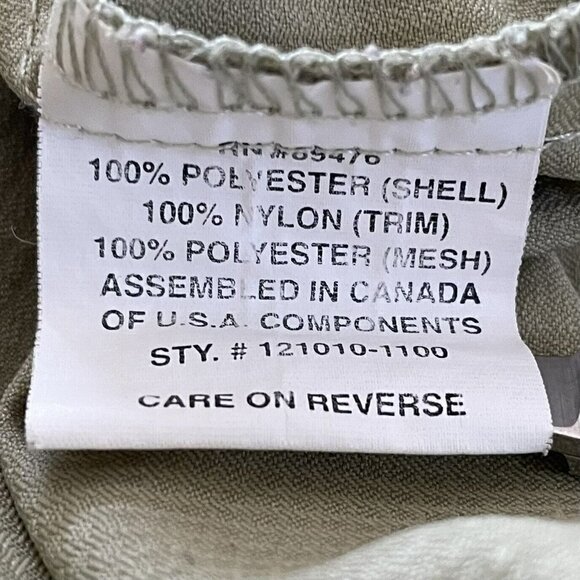 Vtg Tarponwear Green Fishing Shirt Men's Sz M Long Sleeve Button Up Vented - Picture 5 of 9